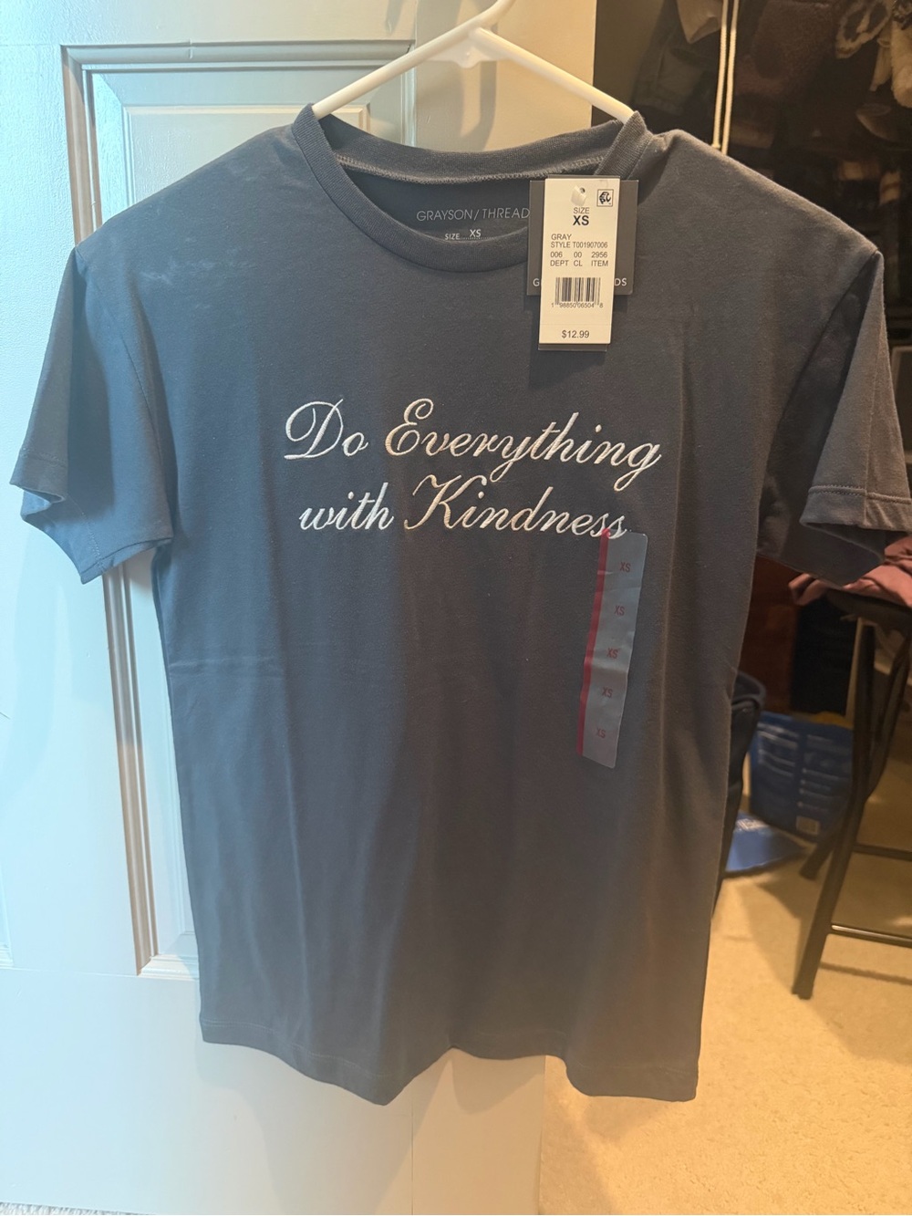 Grayson Threads Gray 'Do Everything with Kindness' Short Sleeve Tee